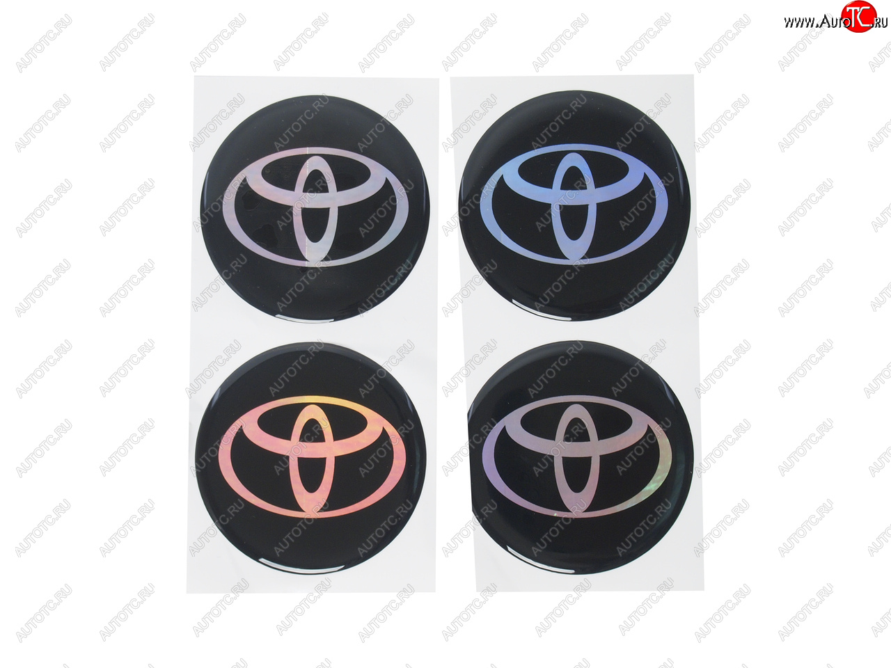 259 р. Эмблема диска колесного TOYOTA (6см) комплект 4шт. AUTOSTICKERS 02145  с доставкой в г. Вологда