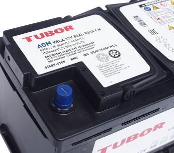 24 499 р. Аккумулятор TUBOR AGM 80Ач обратная полярность TUBOR 6ст80(0)  с доставкой в г. Вологда. Увеличить фотографию 3