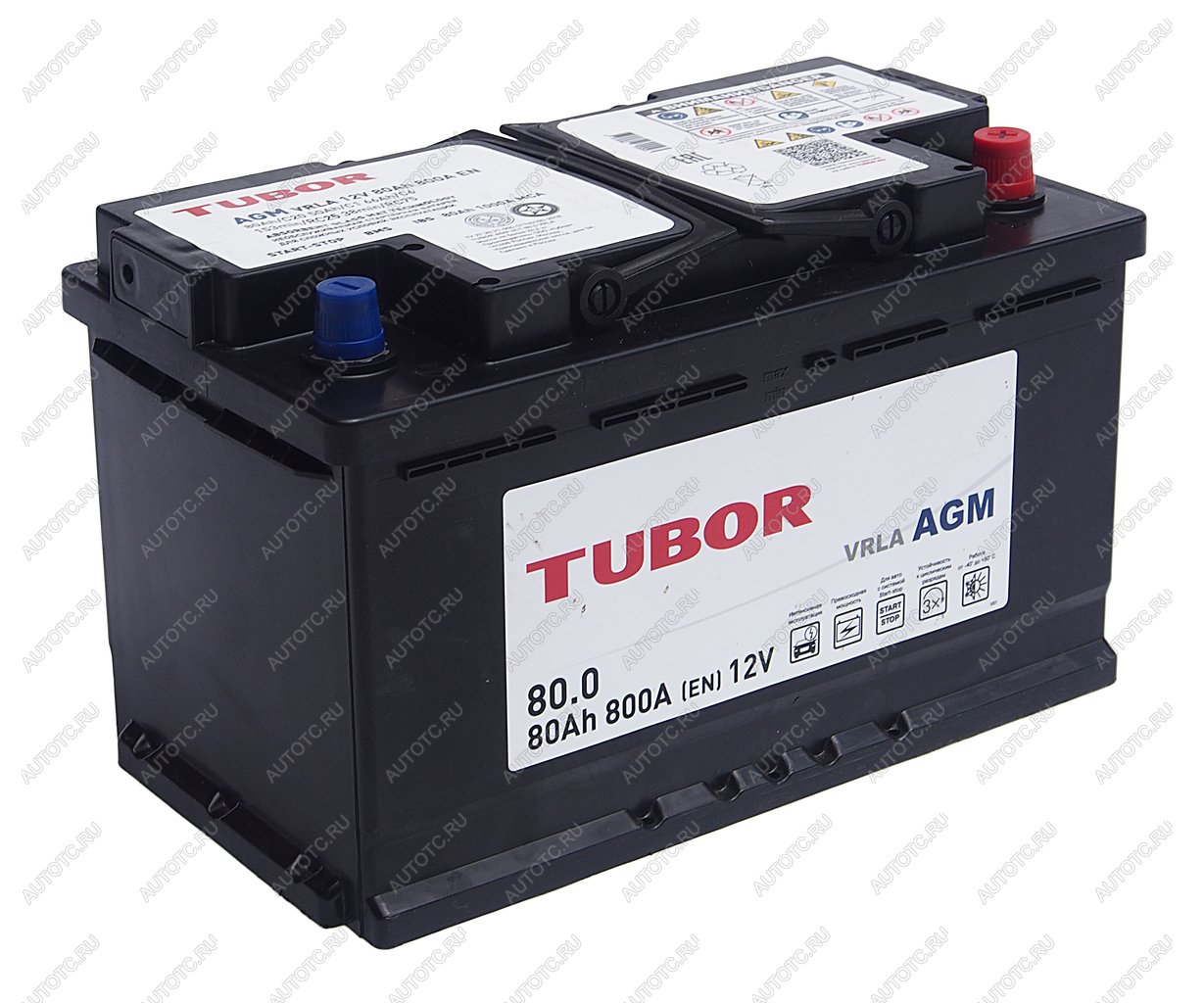 24 499 р. Аккумулятор TUBOR AGM 80Ач обратная полярность TUBOR 6ст80(0)  с доставкой в г. Вологда