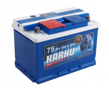 8 299 р. Аккумулятор KARHU 75Ач KARHU 6ст75(1)  с доставкой в г. Вологда. Увеличить фотографию 2