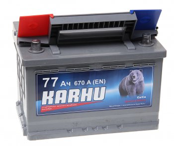 8 849 р. Аккумулятор KARHU 77Ач KARHU 6ст77(1)  с доставкой в г. Вологда. Увеличить фотографию 2
