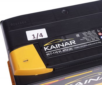 12 799 р. Аккумулятор KAINAR 110Ач обратная полярность KAINAR 6ст110(0)  с доставкой в г. Вологда. Увеличить фотографию 3