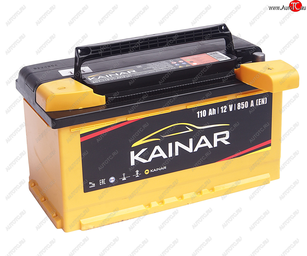 12 799 р. Аккумулятор KAINAR 110Ач обратная полярность KAINAR 6ст110(0)  с доставкой в г. Вологда