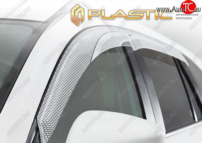 2 199 р. Дефлектор окон CA-Plastic  Mazda CX-8  KG2P KG5P (2017-2022) дорестайлинг (Серия Art белая)  с доставкой в г. Вологда