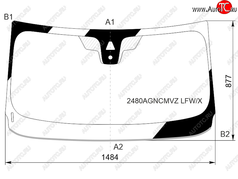 11 549 р. Стекло лобовое (Камера Датчик дождя Молдинг) BMW X2 17- XYG 2480AGNCMVZ LFW/X  с доставкой в г. Вологда