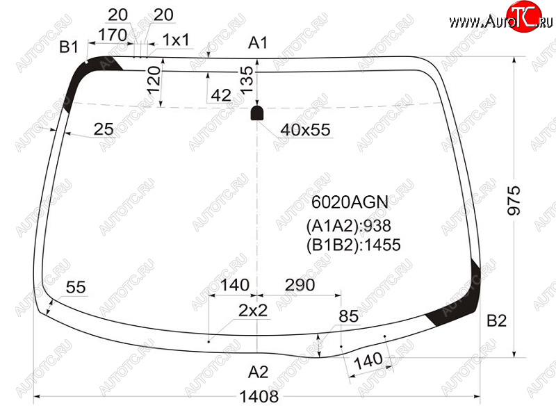 5 999 р. Стекло лобовое Nissan Primera 01-08 FUYAO 6020AGN  с доставкой в г. Вологда