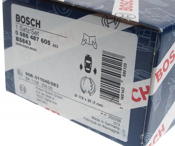 2 199 р. Колодки тормозные задние барабанные 4шт. BOSCH Mercedes-Benz Viano W638 (1996-2003)  с доставкой в г. Вологда. Увеличить фотографию 4