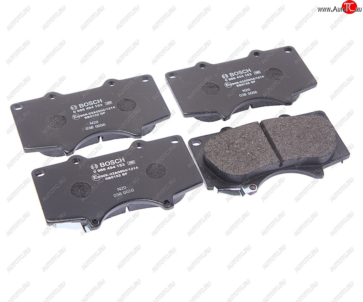 3 369 р. Колодки тормозные передние (4шт.) BOSCH Mitsubishi Pajero 4 V80 дорестайлинг (2006-2011)  с доставкой в г. Вологда