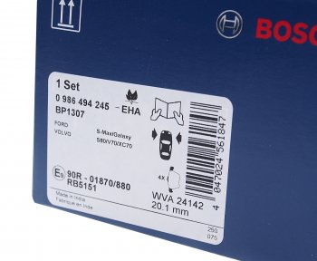 4 299 р. Колодки тормозные передние (4шт.) BOSCH Ford Galaxy 2 дорестайлинг (2006-2010)  с доставкой в г. Вологда. Увеличить фотографию 3