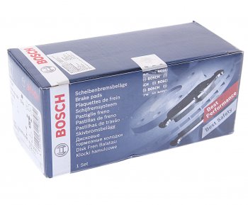 2 599 р. Колодки тормозные передние (4шт.) BOSCH Mazda 3/Axela BM дорестайлинг, хэтчбэк (2013-2016)  с доставкой в г. Вологда. Увеличить фотографию 3