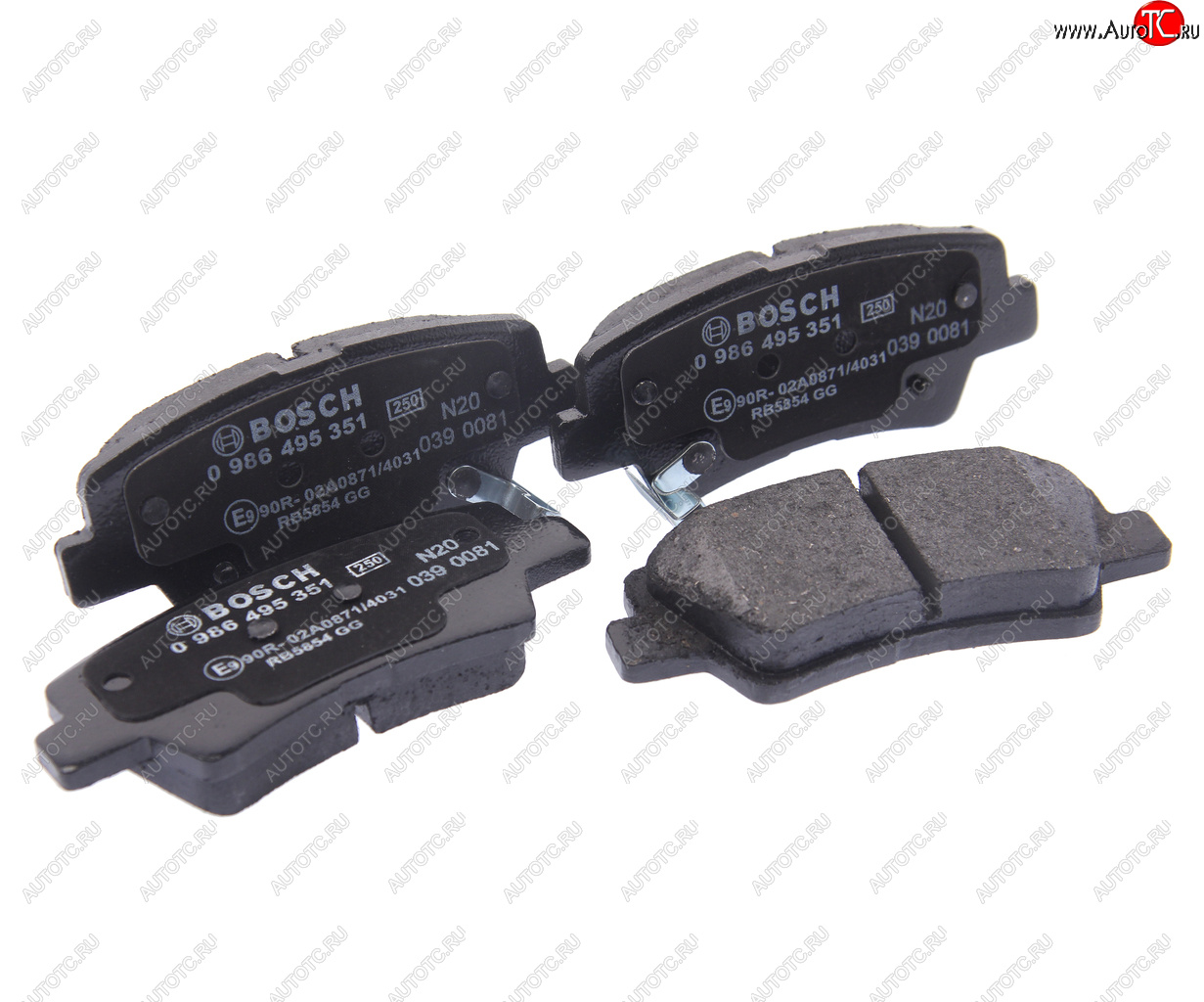 2 269 р. Колодки тормозные задние (4шт.) BOSCH Hyundai Sonata EF дорестайлинг (1998-2001)  с доставкой в г. Вологда