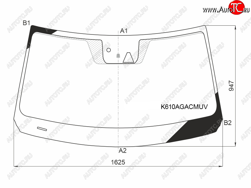 29 849 р. Стекло лобовое (Камера Датчик дождя Проекция) Hyundai Palisade 18-22 FUYAO K610AGACMUV  с доставкой в г. Вологда