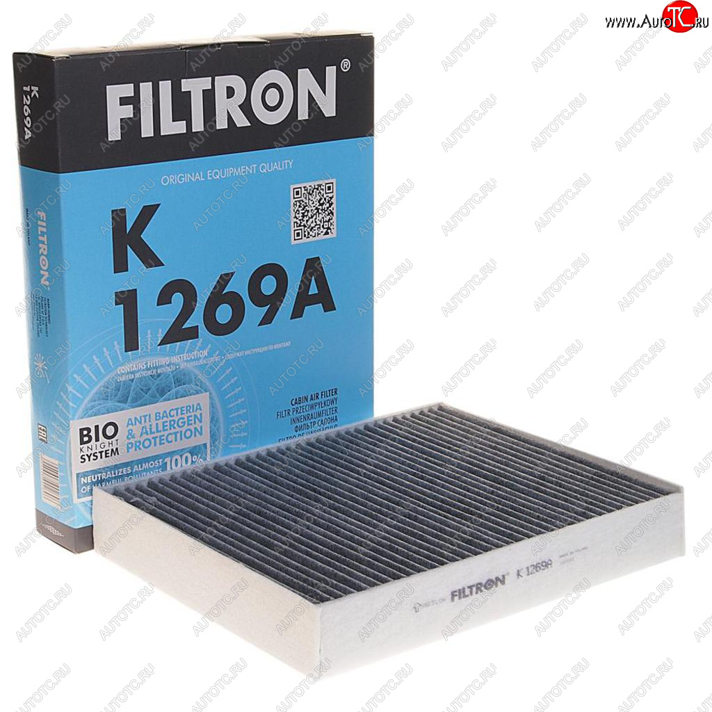 1 399 р. Фильтр воздушный салона VW Touareg (11-) угольный FILTRON FILTRON k1269a  с доставкой в г. Вологда