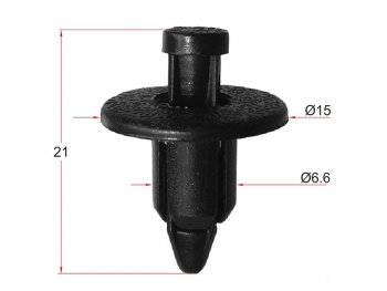 Клипса GM/LEXUS/MITSUBISHI/SUBARU/SUZUKI/TOYOTA (1 шт.) SAT ST-KJ-034, stkj034 SAT ST-KJ-034
