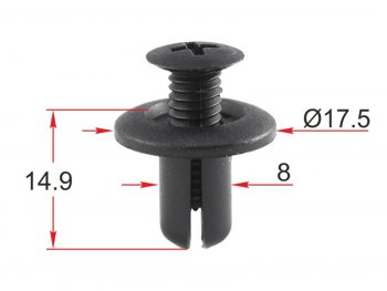 Клипса крепежная HYUNDAIKIAMAZDAFORD (1 шт.) SAT ST-KR-313