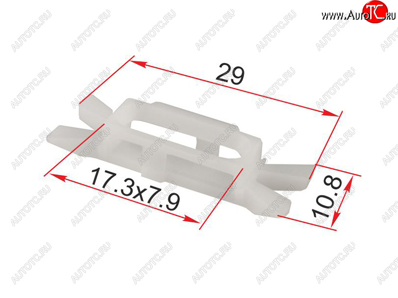 13 р. Клипса уплотнителя двери RENAULTFIAT (1 шт.) SAT ST-M12445  с доставкой в г. Вологда