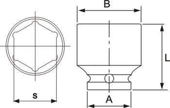 1 289 р. Головка торцевая 12 39мм ударная L=48мм JTC JTC TOOLS CO., LTD jtc-443839  с доставкой в г. Вологда. Увеличить фотографию 3