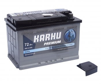 7 449 р. Аккумулятор KARHU Premium 72А/ч обратная полярность KAINAR 6ст72(0) KAINAR 6ст72(0)  с доставкой в г. Вологда. Увеличить фотографию 2