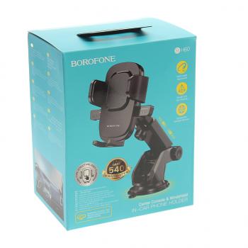 379 р. Держатель телефона универсальный BOROFONE BOROFONE bh60 black  с доставкой в г. Вологда. Увеличить фотографию 4