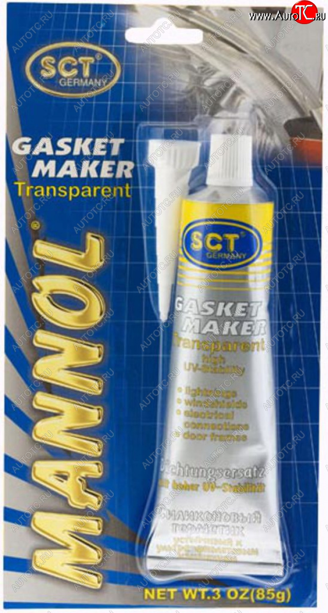 329 р. Герметик прокладка прозрачный 85г -40С+180С Gasket Maker 9916 MANNOL MANNOL 2410  с доставкой в г. Вологда