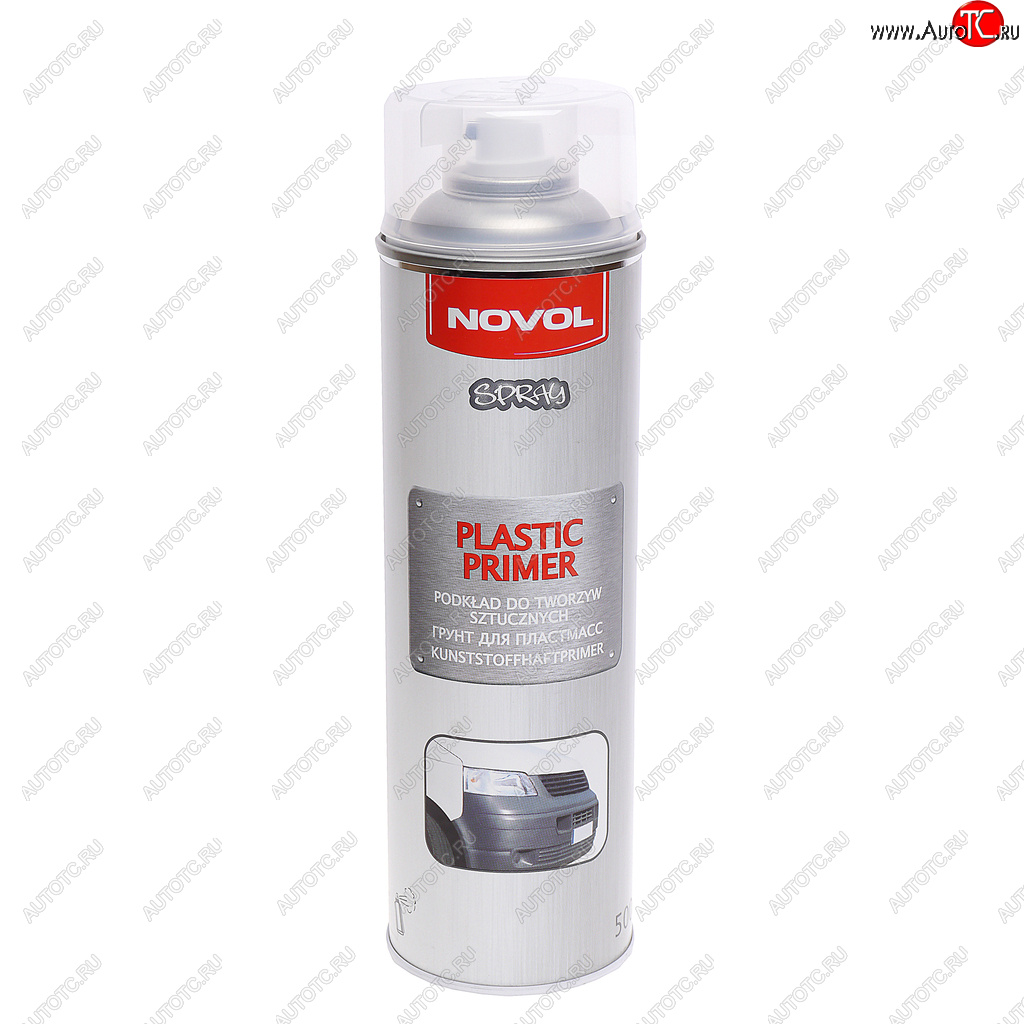 1 039 р. Грунт для пластика Plastic Primer 0.5л аэрозоль NOVOL NOVOL 34482  с доставкой в г. Вологда
