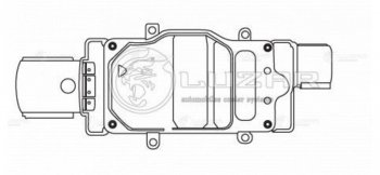 7 499 р. Блок управления FORD Focus (11-) вентилятором LUZAR LUZAR lfr1075  с доставкой в г. Вологда. Увеличить фотографию 2