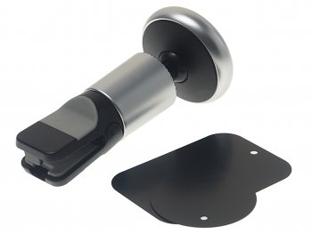 549 р. Держатель телефона на дефлектор магнитный черный BOROFONE BOROFONE bh47 black silver  с доставкой в г. Вологда. Увеличить фотографию 3