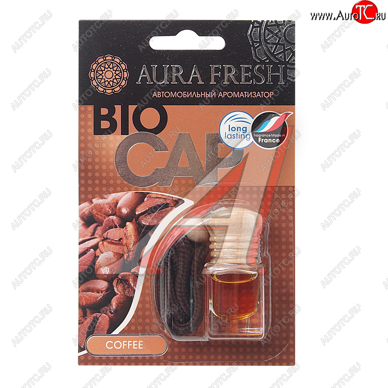 213 р. Ароматизатор подвесной жидкостный (coffee) 6мл Bio Cap AURA FRESH AURA FRESH 23006  с доставкой в г. Вологда