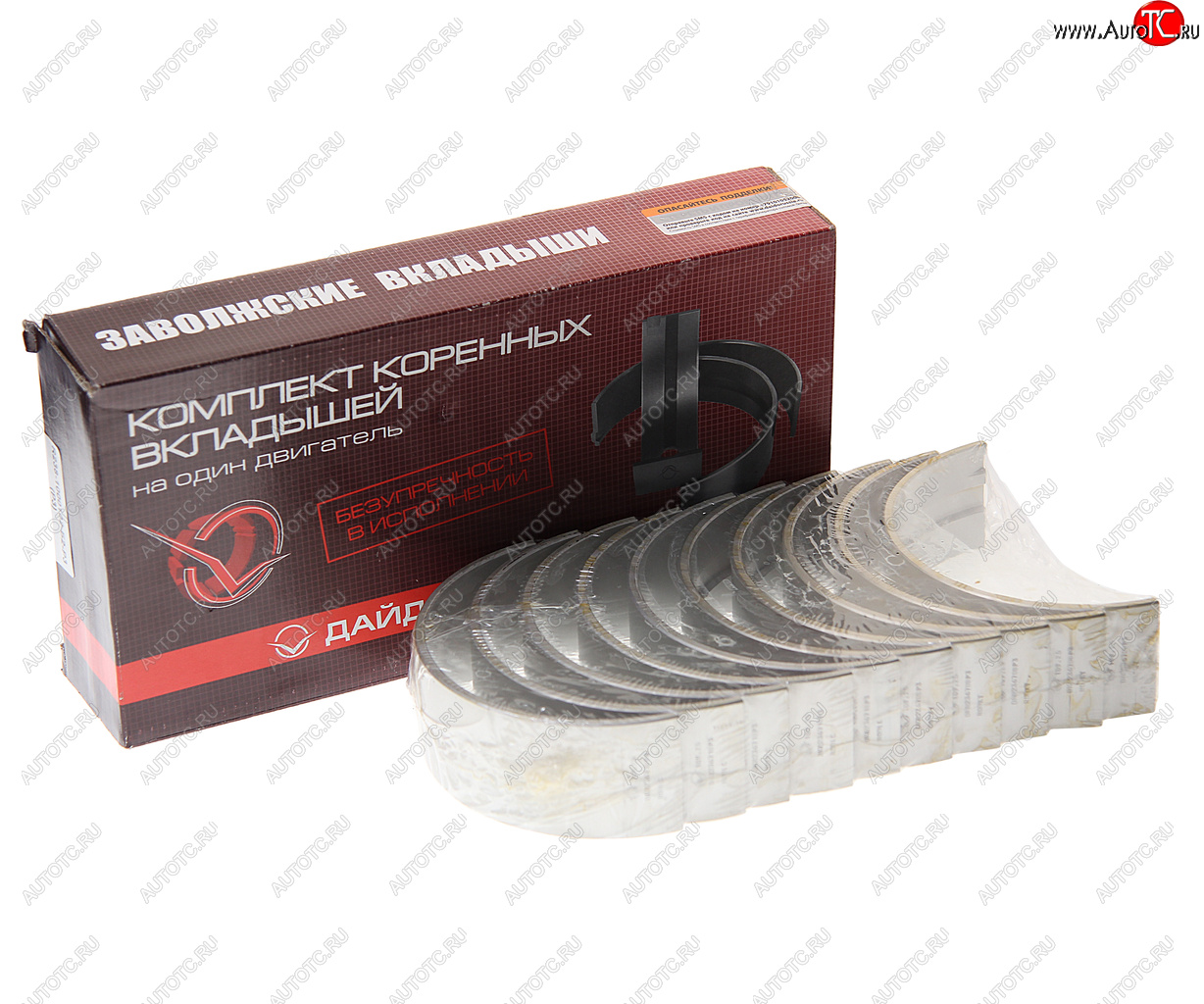 2 569 р. Вкладыши ЯМЗ-238 коренные d+0.75 ДАЙДО МЕТАЛЛ РУСЬ ЗМЗ 238-1000102б2-р3  с доставкой в г. Вологда