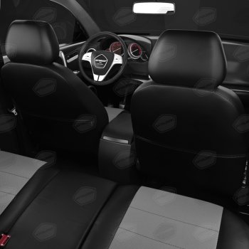6 499 р. Авточехлы ГАЗель Next (3 высоких) экокожа черно-серые комплект AVTOLIDER AVTOLIDER gz30-0104-ec02  с доставкой в г. Вологда. Увеличить фотографию 7