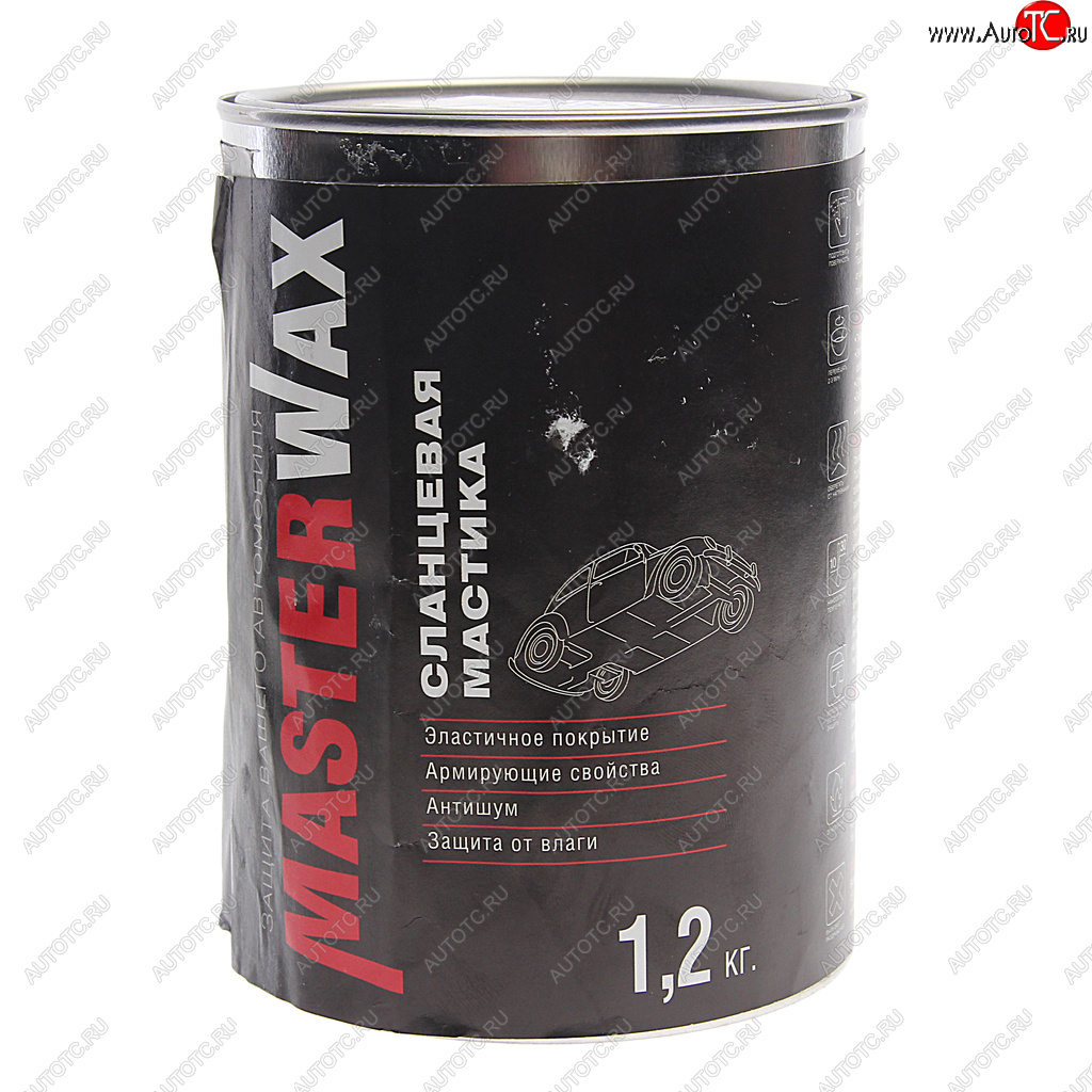 349 р. Антикор для наружных поверхностей мастика сланцевая 1.2кг MASTERWAX MASTERWAX mw010301  с доставкой в г. Вологда