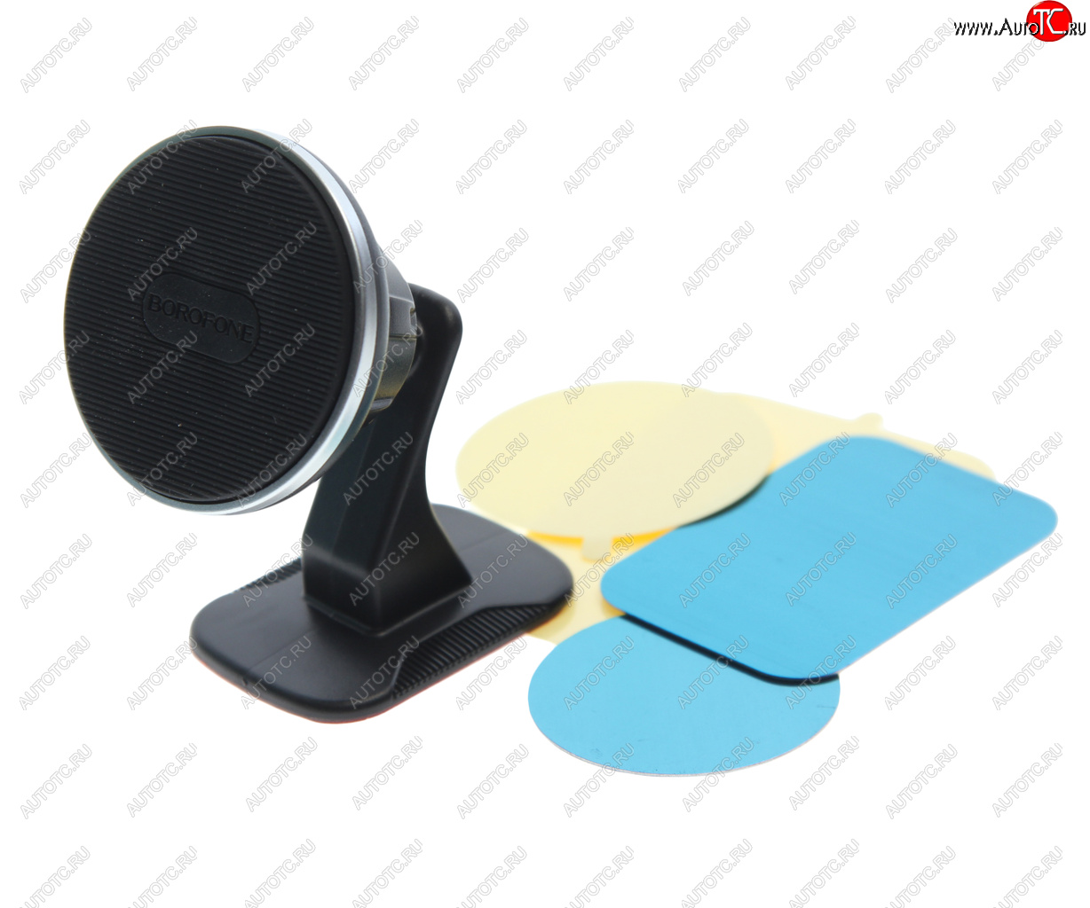 429 р. Держатель телефона универсальный магнитный BOROFONE BOROFONE bh63 black silver  с доставкой в г. Вологда
