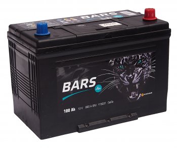 Аккумулятор BARS Asia 100Ач обратная полярность BARS 6ст100(0) 115d31l