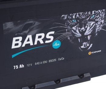 8 999 р. Аккумулятор BARS Asia 75Ач обратная полярность BARS 6ст75(0) 85d26l  с доставкой в г. Вологда. Увеличить фотографию 2