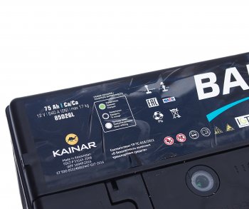8 999 р. Аккумулятор BARS Asia 75Ач обратная полярность BARS 6ст75(0) 85d26l  с доставкой в г. Вологда. Увеличить фотографию 4