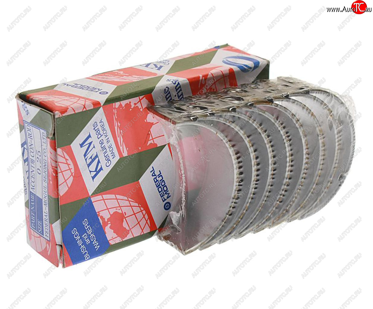 1 549 р. Вкладыши HYUNDAI Accent,Elantra,Getz,Matrix (1.6) (G4ED) шатунные d+0.25 комплект (8шт.) KFM KFM 23060-26985  с доставкой в г. Вологда