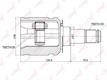 ШРУС внутренний TOYOTA Runner (02-09) комплект LYNX LYNX ci3721