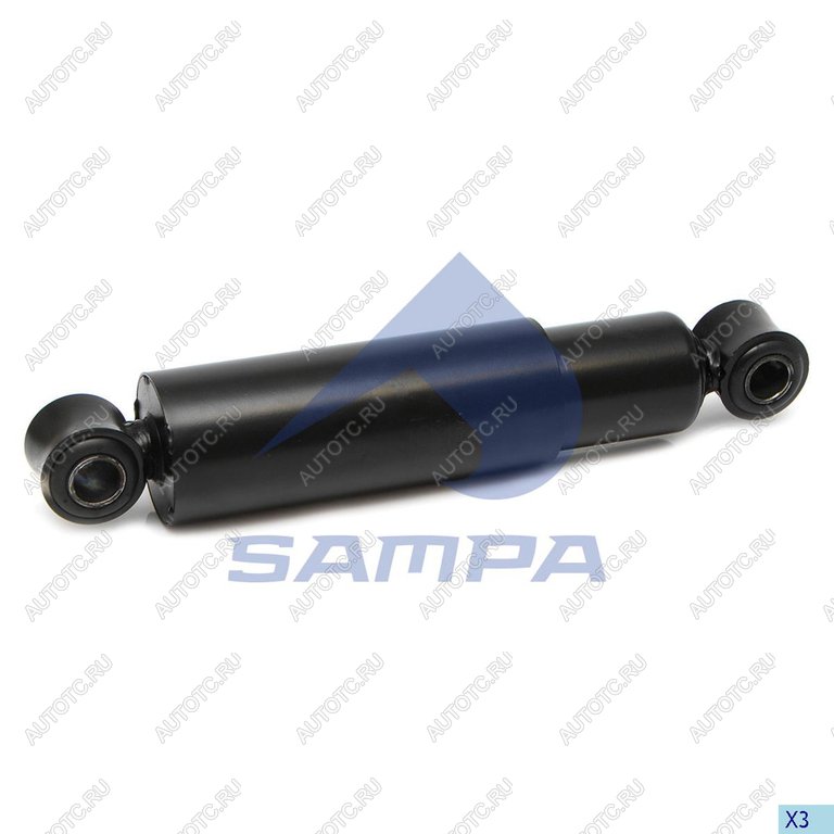 3 399 р. Амортизатор BPW SAF SCHMITZ полуприцепа, прицепа (349539 72х82 24х55 24х55 ОО) SAMPA SAMPA 070.482-01  с доставкой в г. Вологда