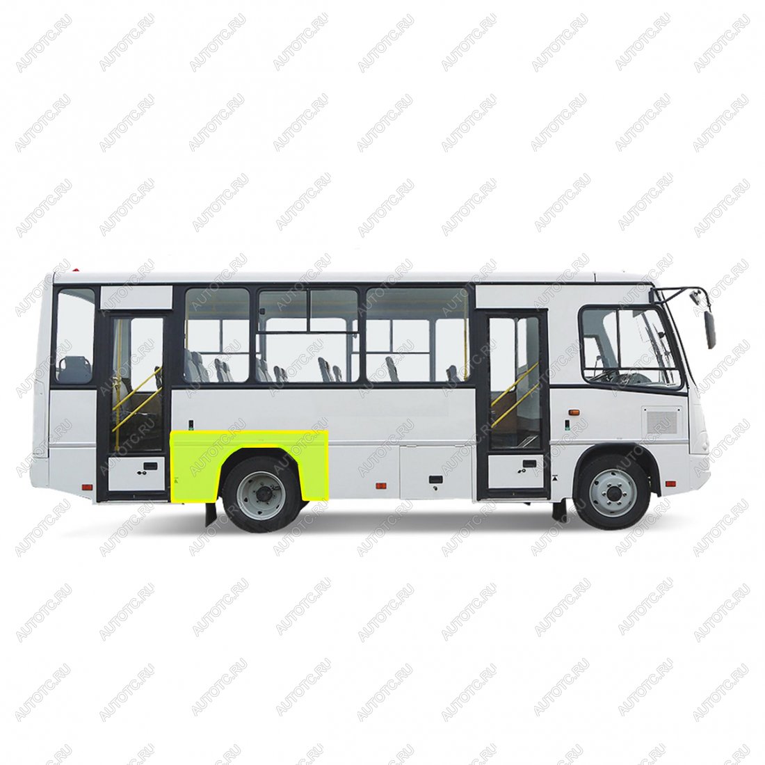 3 899 р. Ремонтные арки задних крыльев (Правая арка) Пороги-Авто ПАЗ 3204 дорестайлинг (2006-2011) (холоднокатаная сталь 0,8мм)  с доставкой в г. Вологда