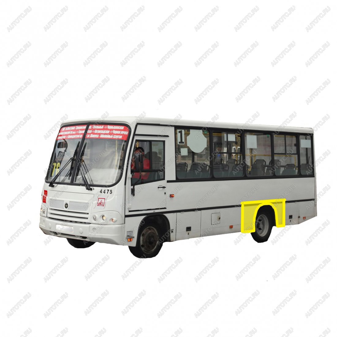 3 899 р. Ремонтная арка заднего крыла (Левая арка) Пороги-Авто ПАЗ 3204 Vector Next автобус 2-ой рестайлинг (2017-2025) (холоднокатаная сталь 0,8мм)  с доставкой в г. Вологда