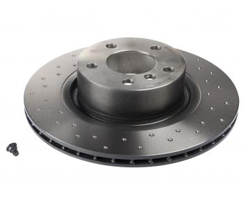 Диск тормозной BMW X3 (F25),X4 (F26) задний (перфорированный) (1шт.) BREMBO BREMBO 09b5691x