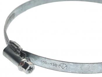 49 р. Хомут ленточный 110-130мм (9мм) червячный оцинкованная сталь KIT++ KIT++ 301  с доставкой в г. Вологда. Увеличить фотографию 2