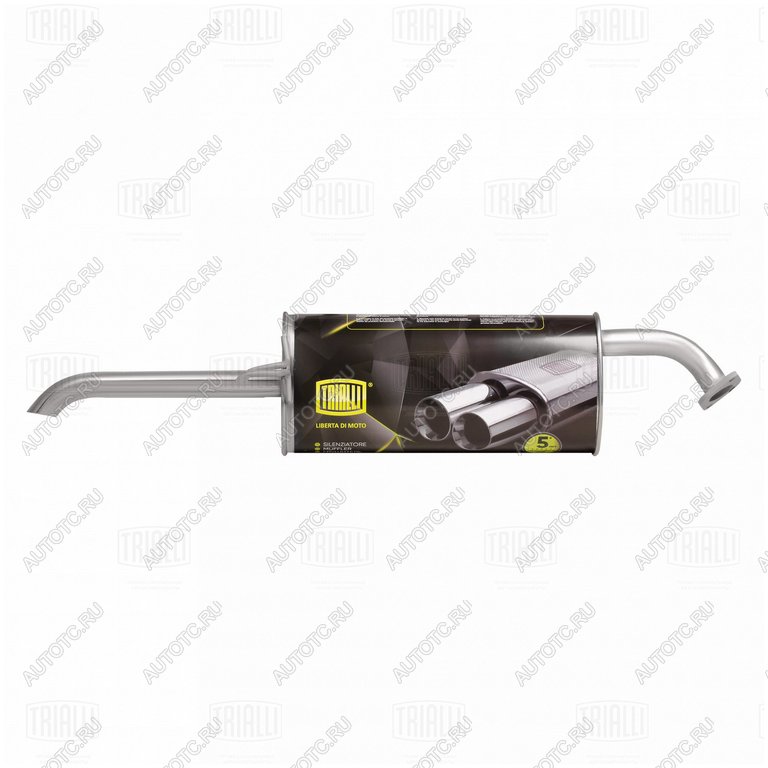 3 599 р. Глушитель HYUNDAI Solaris (10-) KIA Rio (11-) TRIALLI TRIALLI emm0808  с доставкой в г. Вологда