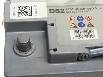 22 999 р. Аккумулятор VARTA Silver Dynamic AGM 60Ач обратная полярность VARTA 6ст60(0) d52 (a8)  с доставкой в г. Вологда. Увеличить фотографию 2