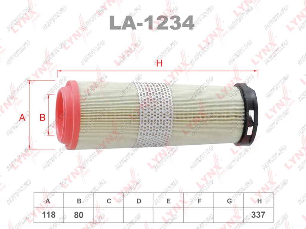 1 299 р. Фильтр воздушный MERCEDES C (W203) (2.02.2CDI) LYNX LYNX la1234  с доставкой в г. Вологда