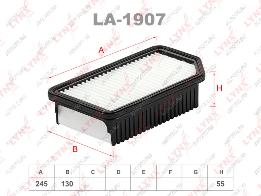579 р. Фильтр воздушный KIA Soul (09-) LYNX LYNX la1907  с доставкой в г. Вологда