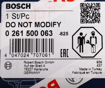 11 449 р. Форсунка BMW 3 (E90),5 (F10),X3 (F25),X5 (E70) (3.0) топливная BOSCH BOSCH 0261500063  с доставкой в г. Вологда. Увеличить фотографию 7