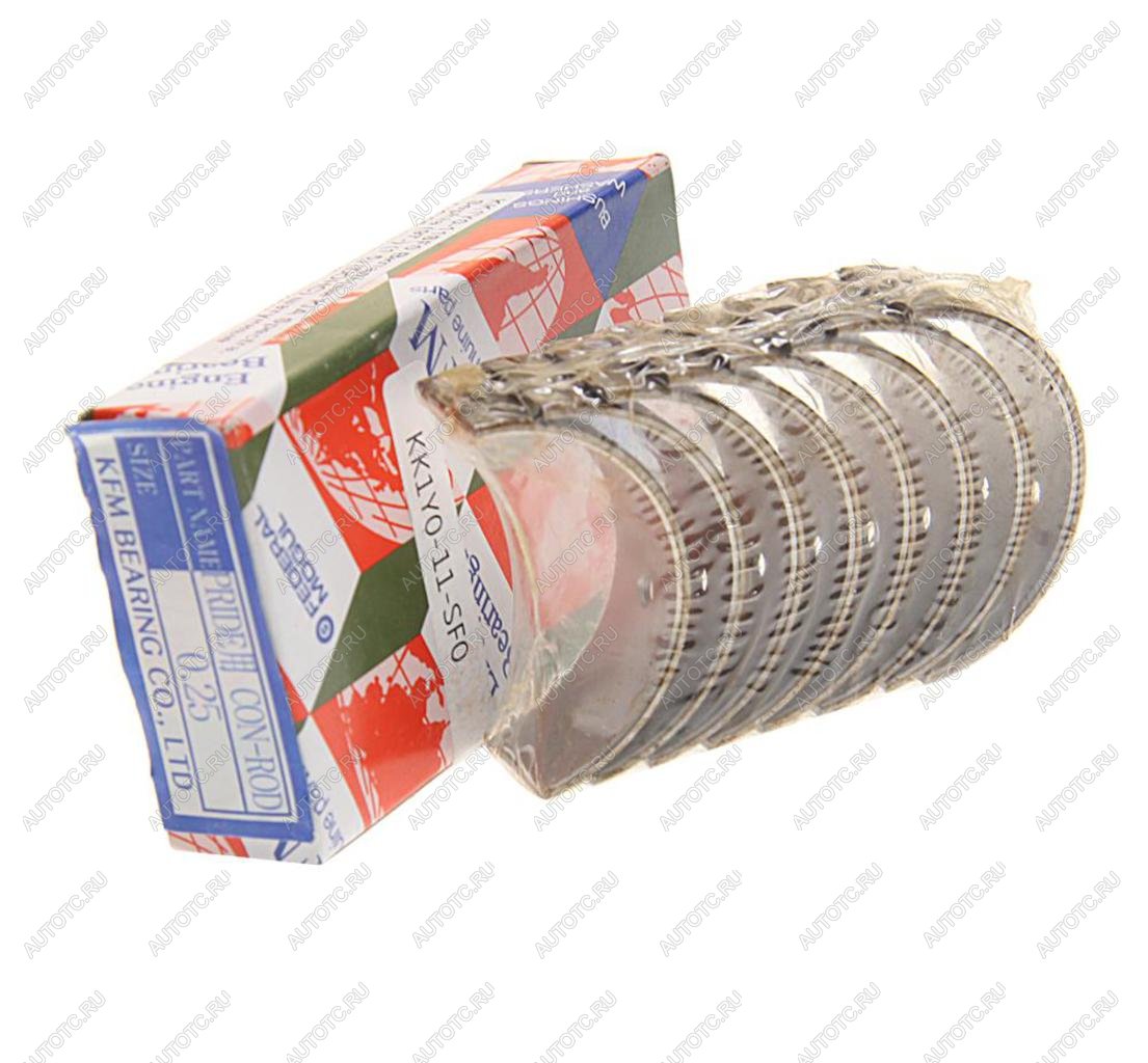2 049 р. Вкладыши KIA Spectra,Sephia (97-) (1.5) (DOHC) шатунные d+0.25 комплект (8шт.) KFM KFM kk1y0-11sf0  с доставкой в г. Вологда