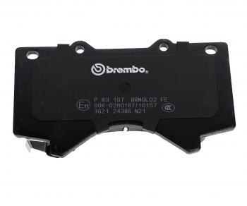 4 399 р. Колодки тормозные передние (4шт.) BREMBO Toyota Land Cruiser 200 1-ый рестайлинг (2012-2015)  с доставкой в г. Вологда. Увеличить фотографию 5