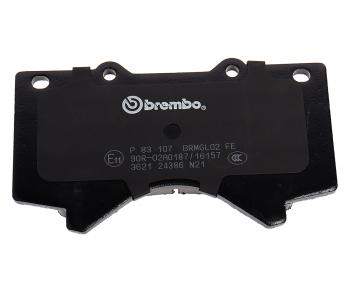 4 399 р. Колодки тормозные передние (4шт.) BREMBO Toyota Land Cruiser 200 1-ый рестайлинг (2012-2015)  с доставкой в г. Вологда. Увеличить фотографию 3
